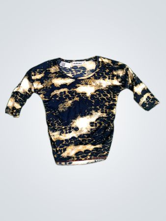 E.B. Design Printed Leopard Blouse