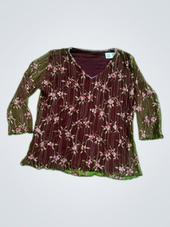 Topshop Printed Blouse