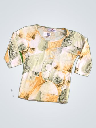 Baby Rosa Floral 3/4 Sleeve Top