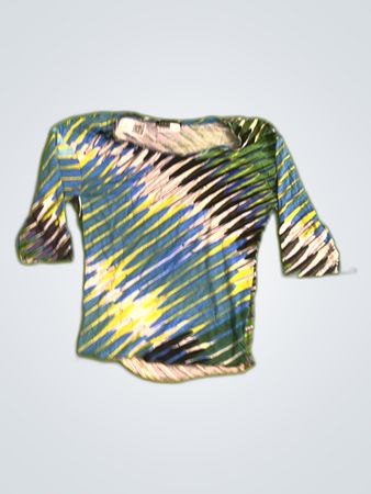 Multicolored 3/4 Sleeve Shirt
