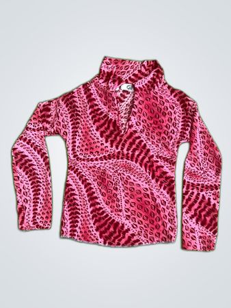 Guess Printed Long Sleeve Blouse