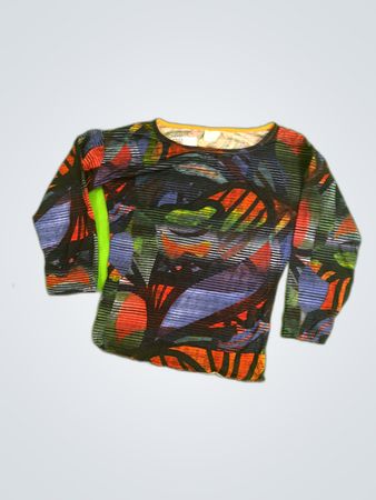 Unbranded Multicolor Printed Long-Sleeve Blouse