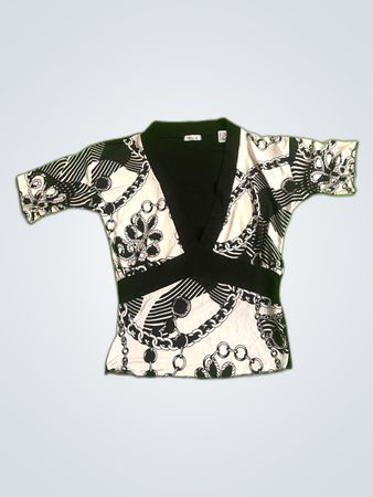Tessa Printed Wrap Blouse