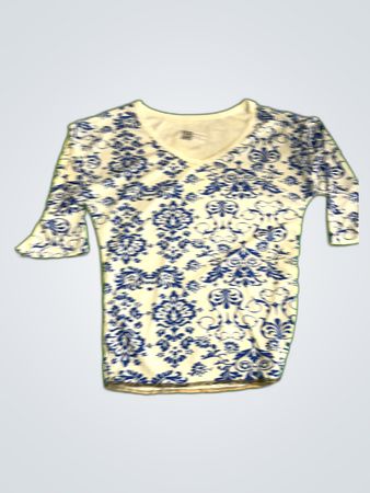 H&M Printed V-Neck Blouse