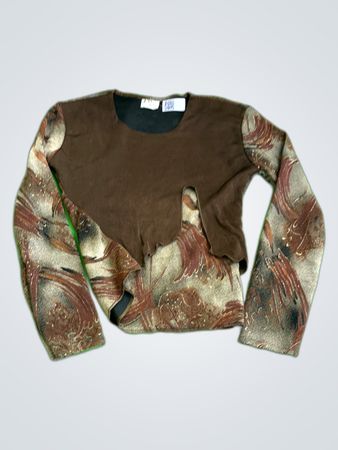 Eva Style Printed Long Sleeve Blouse
