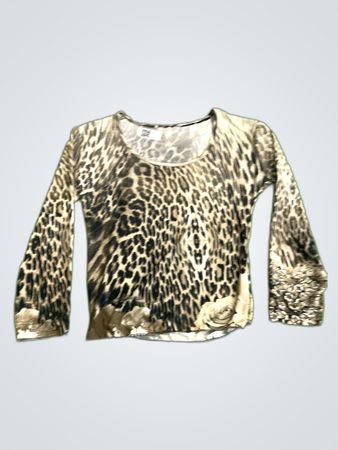 Leopard Print Long Sleeve Top