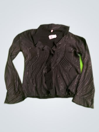 Fiorella di Verdi Black Striped Long-Sleeve Top