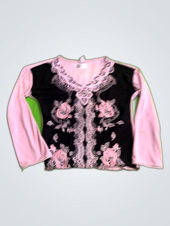 Blouse with Floral Design