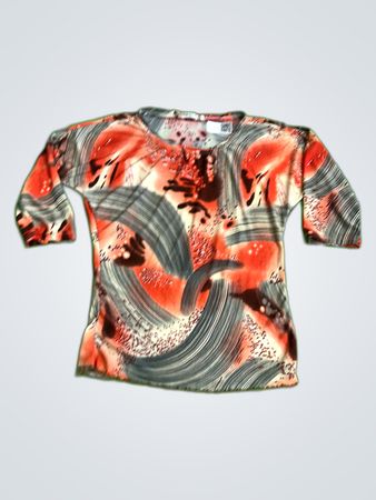 Blouse with Abstract Pattern