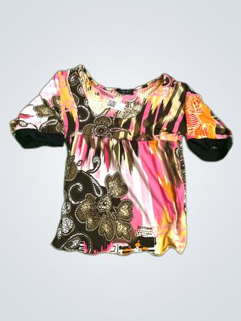 Blouse with Floral Pattern