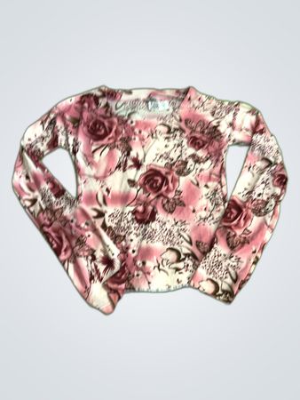 DREAMAX Printed Long Sleeve Blouse