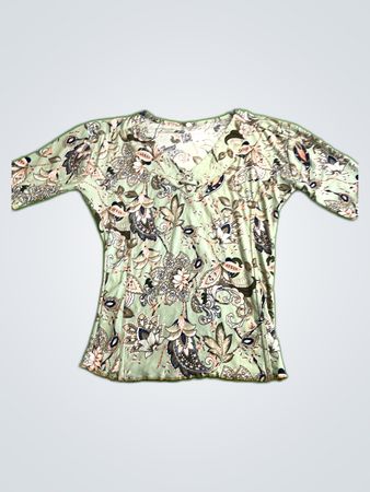 Blouse with Floral Pattern