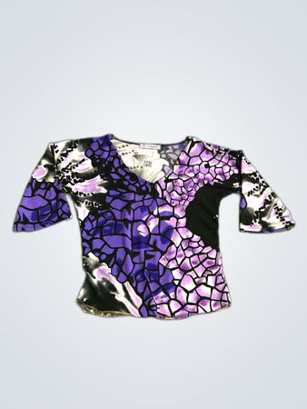 Magna Purple Patterned Top