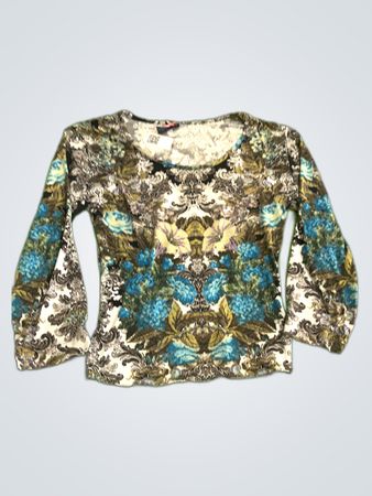 Lavie Printed Long-Sleeve Blouse