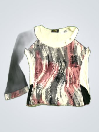 R.S.N Printed Long Sleeve Blouse
