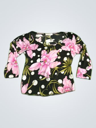 Blouse with Floral Pattern
