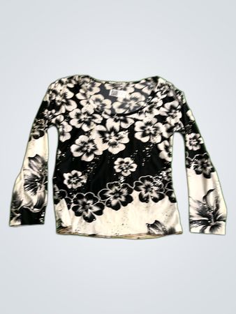 Blouse with Floral Pattern