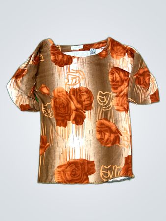 Haijie Floral Short Sleeve Top