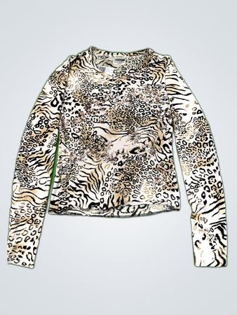 Becker Hannelore Leopard Print Long Sleeve Blouse