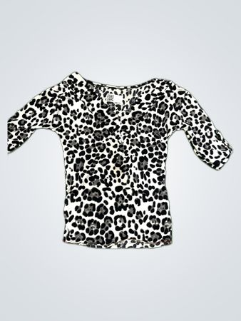 Long Sleeve Leopard Print Top
