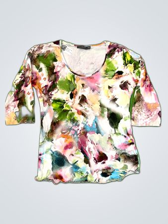 Desvela Printed Floral Blouse