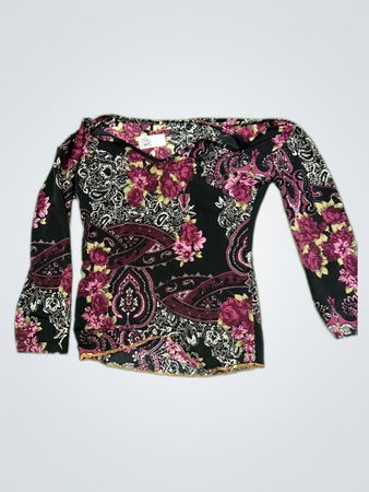 H&M Printed Off-Shoulder Blouse