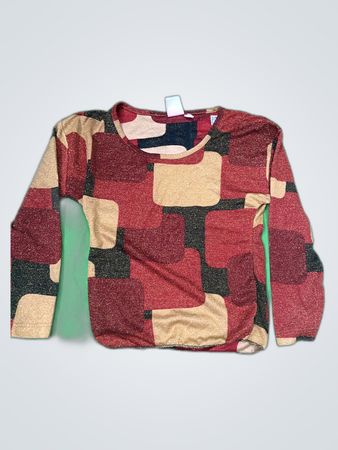Leonardo Printed Long-Sleeve Blouse