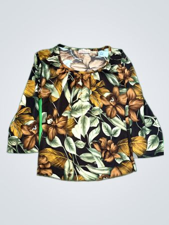 Kim & Co. Printed Floral Blouse