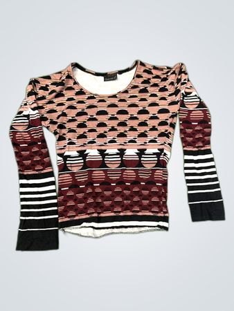 Gabriella K Printed Long Sleeve Blouse