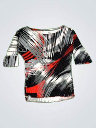 H&M Printed Bell Sleeve Blouse