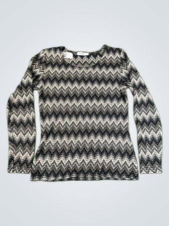 Cassis Zigzag Knit Sweater