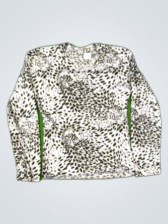 Long Sleeve Animal Print Top