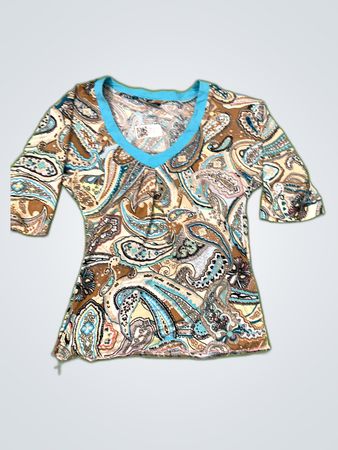 SAMOON Paisley Print Top