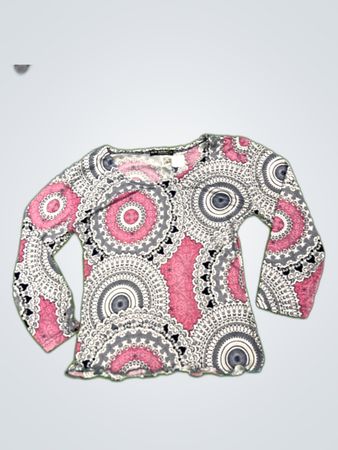 New Jersey Printed Long Sleeve Blouse