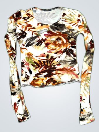 Marnello Printed Long Sleeve Blouse