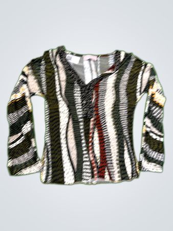 Camo Striped Long Sleeve Top