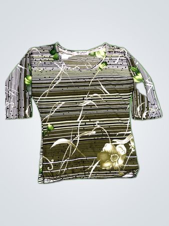 Green Patterned Top