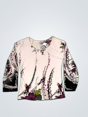 inPrint Floral Long Sleeve Top