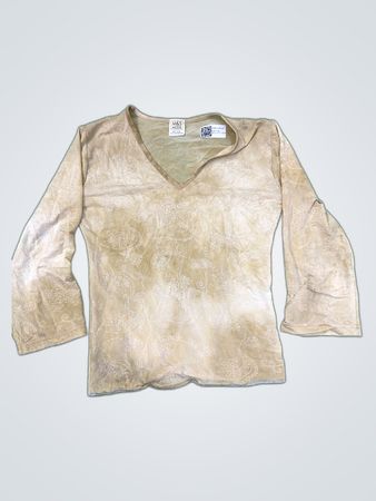 M&S Printed V-Neck Blouse