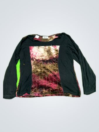 Fafa Mod Printed Long-Sleeve Blouse