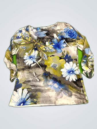 JM Collection Printed Long Sleeve Blouse