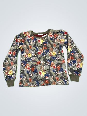 Cache Cache Floral Print Knit Sweater