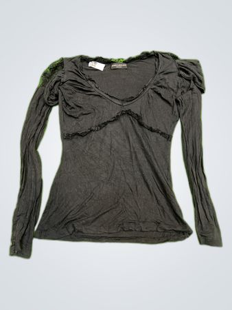 James Lakeland Black Long-Sleeve Top