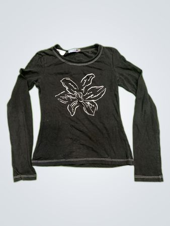 Plume Long Sleeve Printed T-Shirt