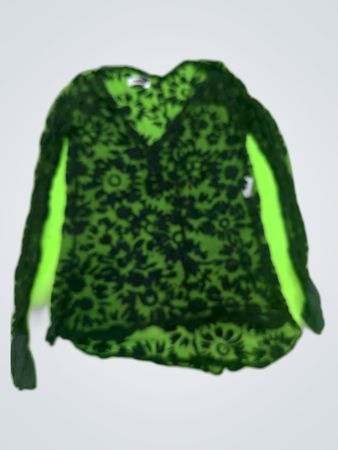 Red Valentino Printed Sheer Blouse