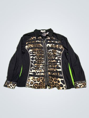 Black Leopard Print Jacket