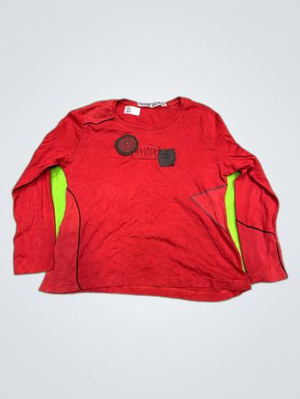 M&S Red Long Sleeve Graphic T-Shirt
