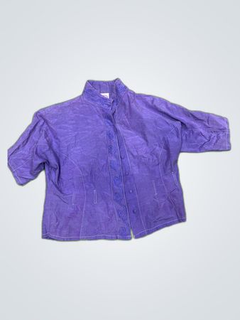 Yessica Purple Embroidered Blouse