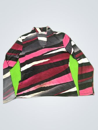 Hell & Steil Striped Long Sleeve Knit Top