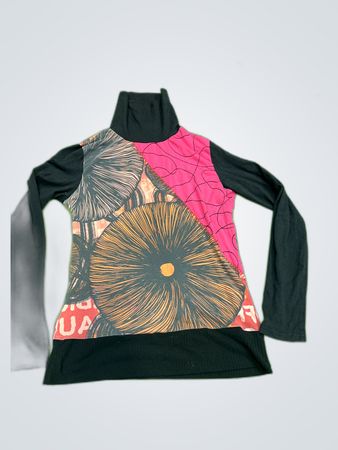 Desigual Printed Turtleneck Top